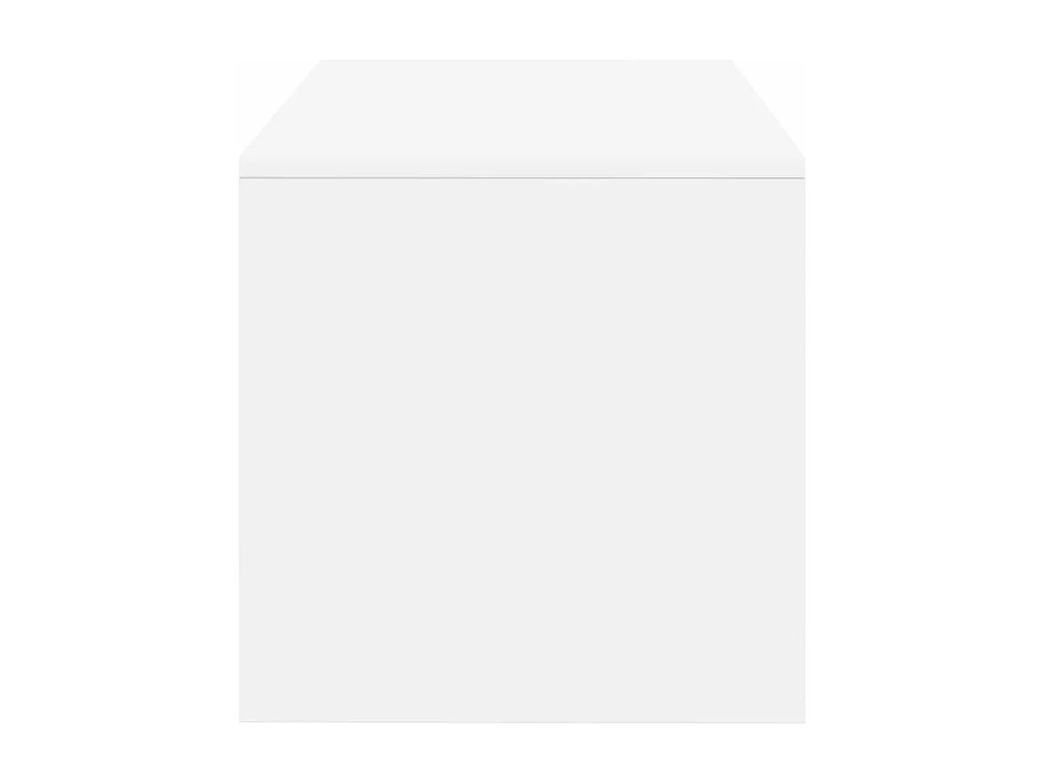 Meuble TV Blanc 80 x 40 x 40 cm Aggloméré