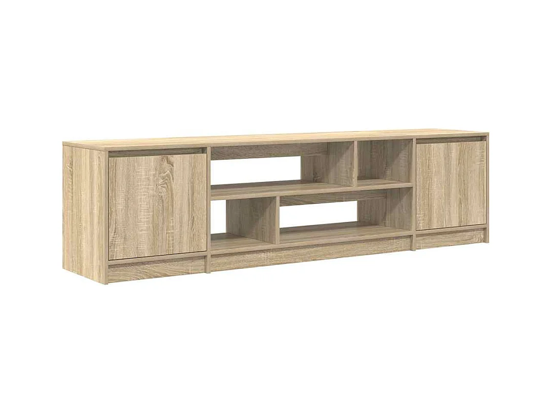 Meuble TV chêne sonoma 188,5x41x50 cm bois d'ingénierie