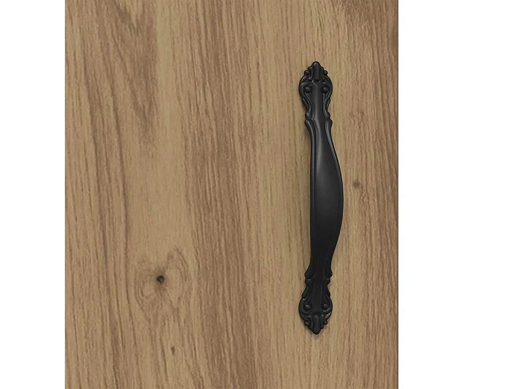 Meuble TV chêne artisanal 150x30x50 cm bois d'ingénierie