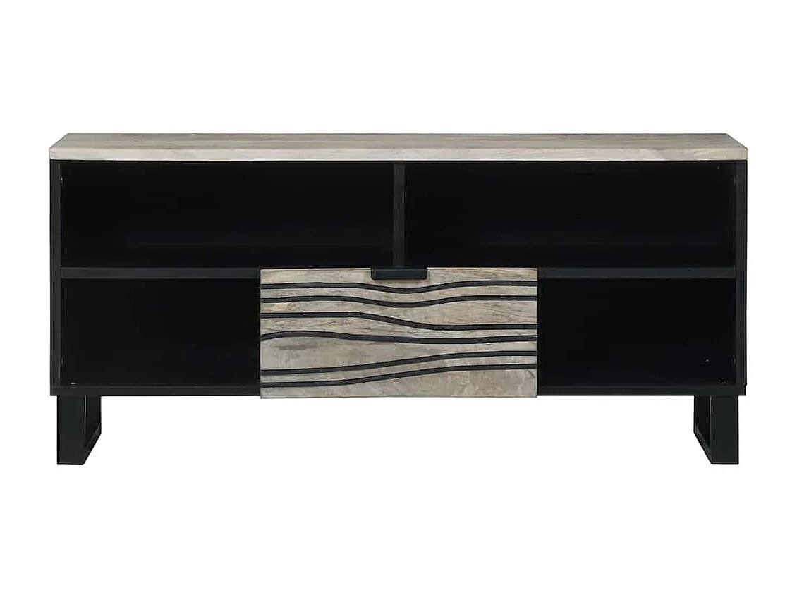 Meubles et étagères de rangement pour médias Blanc et Noir