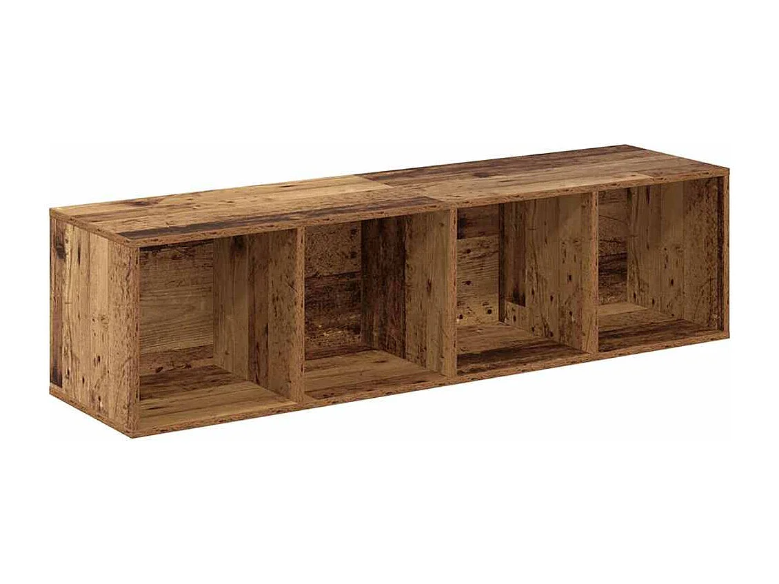 Meuble TV 4 pièces Marron 37 x 37 x 142.5 cm Bois d'ingénierie