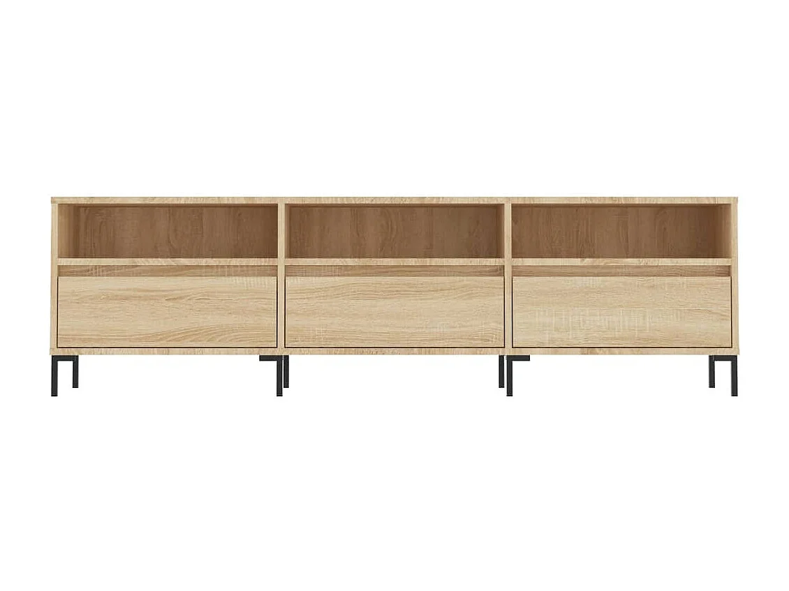 Mueble de TV madera contrachapada roble Sonoma 150x30x44,5 cm