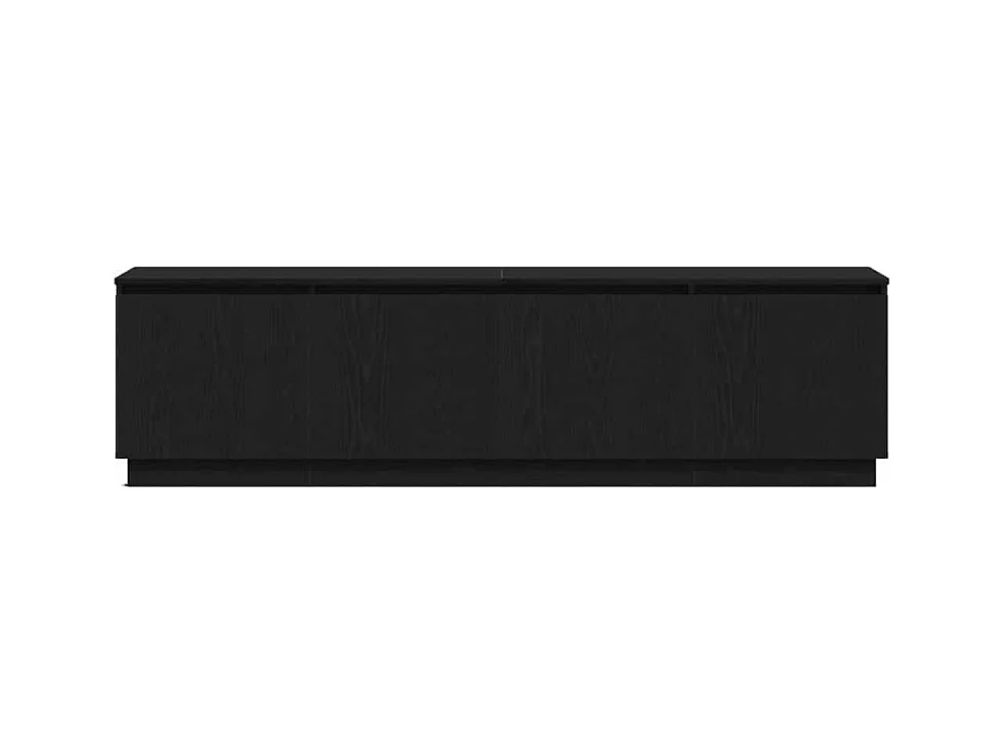 Meuble TV avec LED Chêne noir 180 x 38 x 49 cm