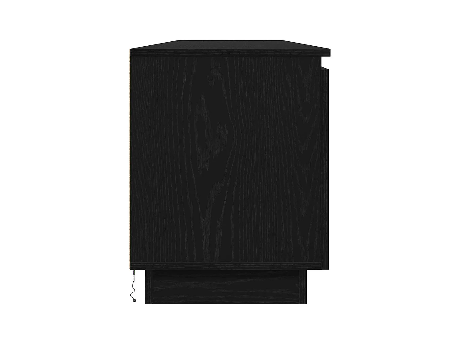 Meuble TV avec LED Chêne noir 180 x 38 x 49 cm