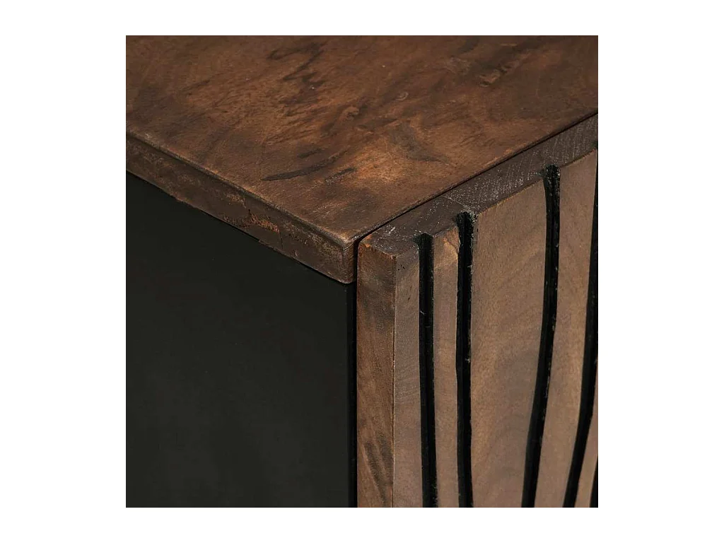 Meuble TV Marron 105 x 33 x 46 cm bois de manguier massif