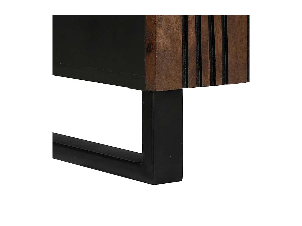 Meuble TV Marron 105 x 33 x 46 cm bois de manguier massif