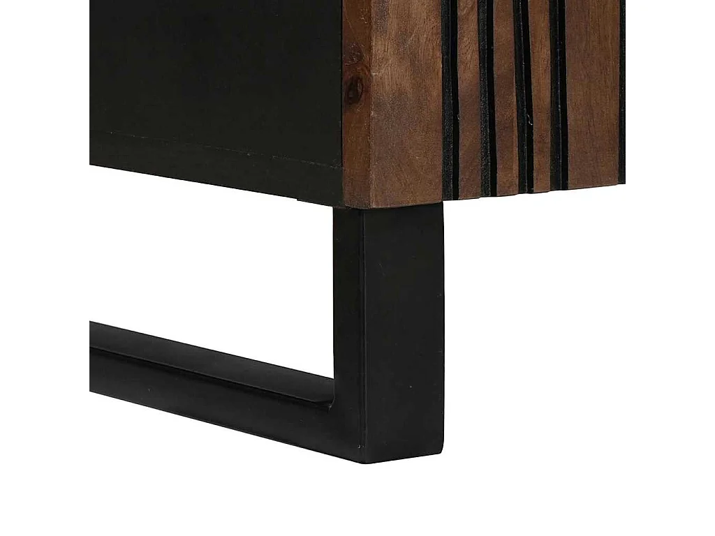 Meuble TV Marron 105 x 33 x 46 cm bois de manguier massif