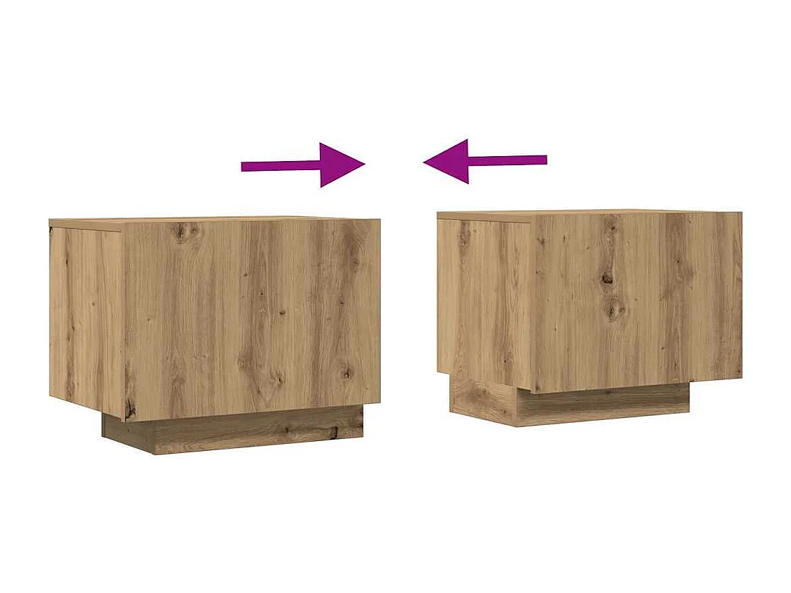 Mueble de TV madera de ingeniería roble artisan 100x35x40 cm