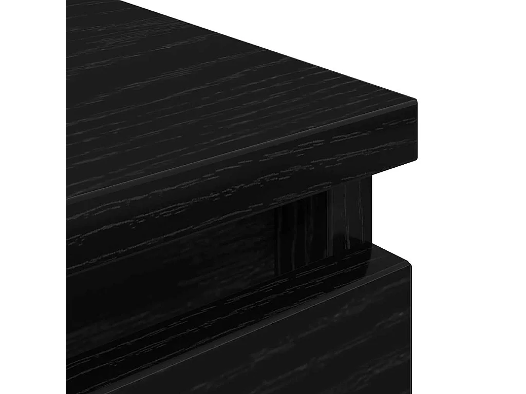Meuble TV noir 100x35x54 cm bois d'ingénierie