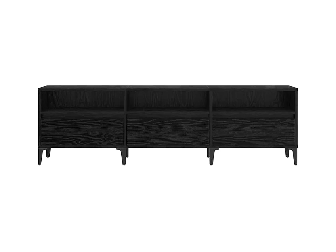 Meuble TV Chêne noir 150 x 30 x 44.5 cm Bois d'ingénierie