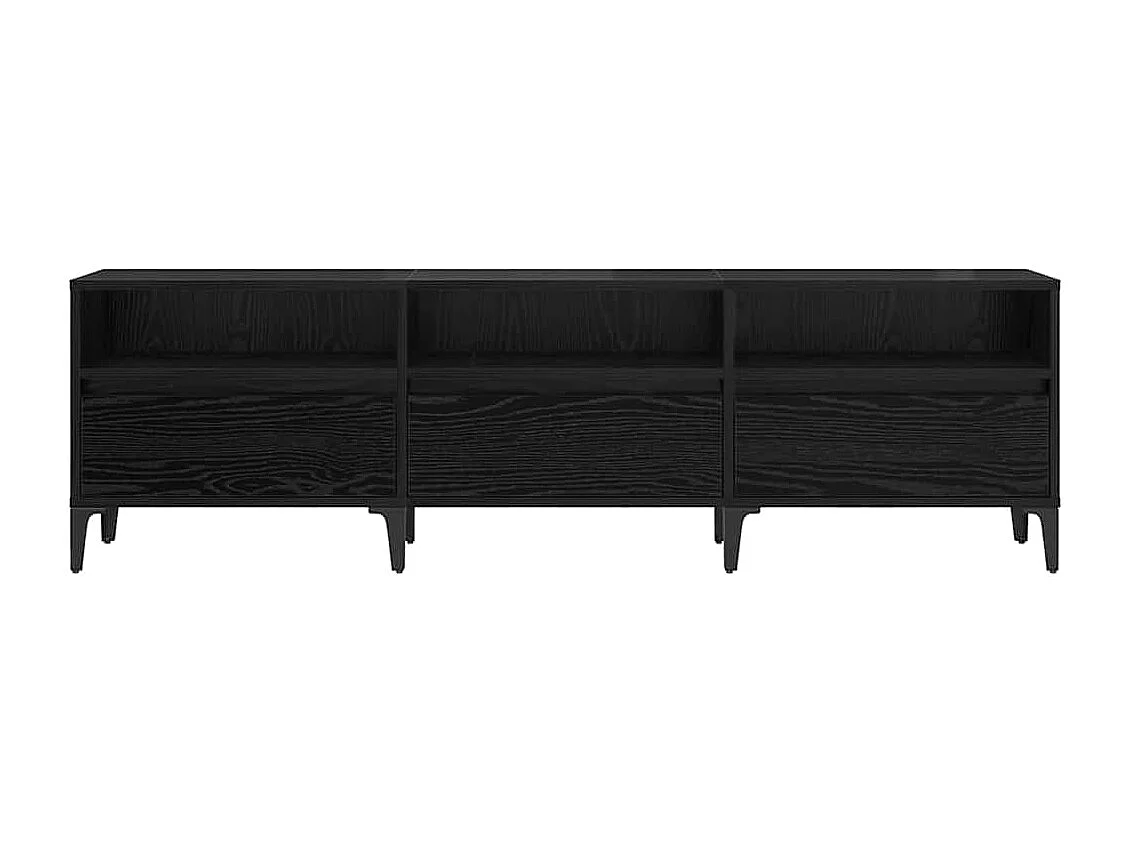 Meuble TV Chêne noir 150 x 30 x 44.5 cm Bois d'ingénierie