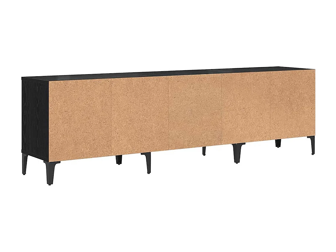 Meuble TV Chêne noir 150 x 30 x 44.5 cm Bois d'ingénierie