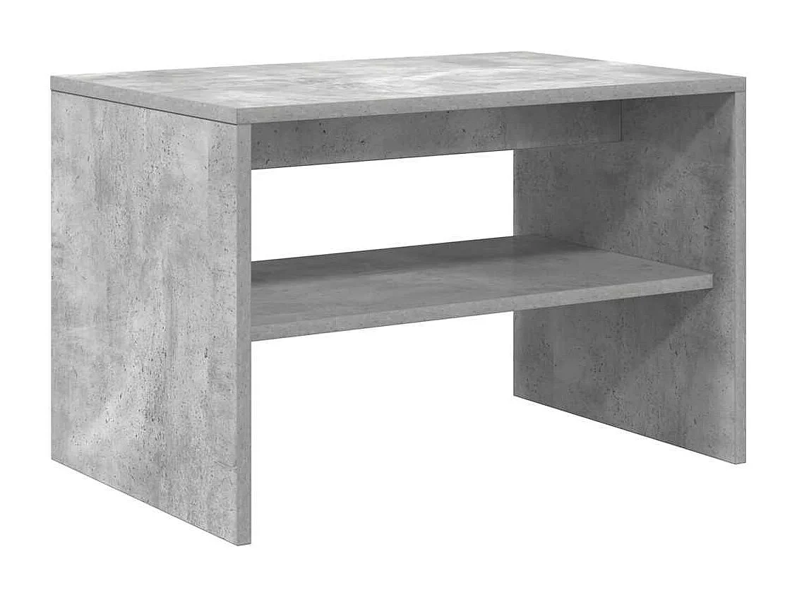 Meuble TV gris béton 60x40x40 cm bois d'ingénierie