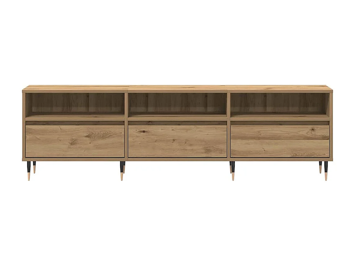 Gabinete para TV carvalho artisiano 150 x 30 x 44.5 cm