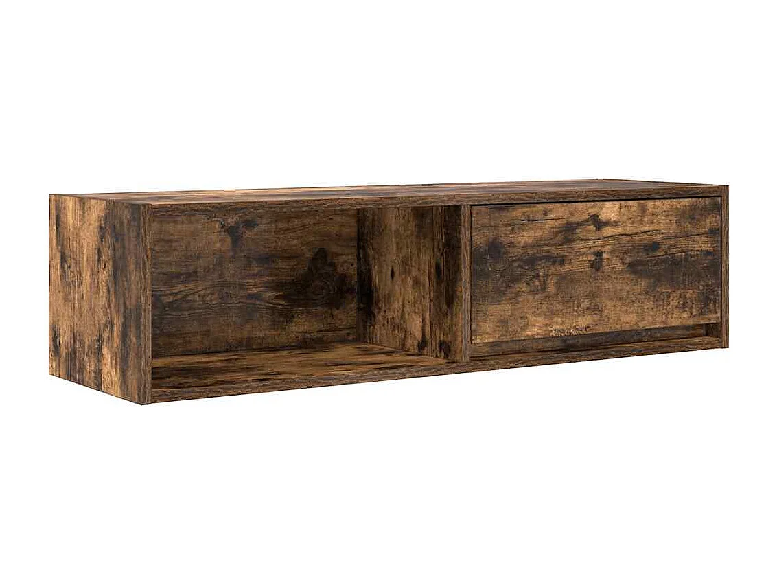 Meubles TV 2 pièces chêne fumé 100x31x25,5 cm bois d'ingénierie