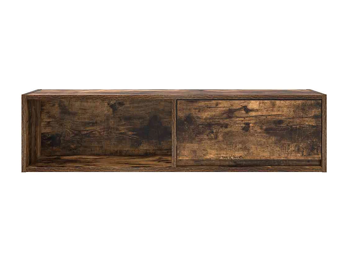 Meubles TV 2 pièces chêne fumé 100x31x25,5 cm bois d'ingénierie