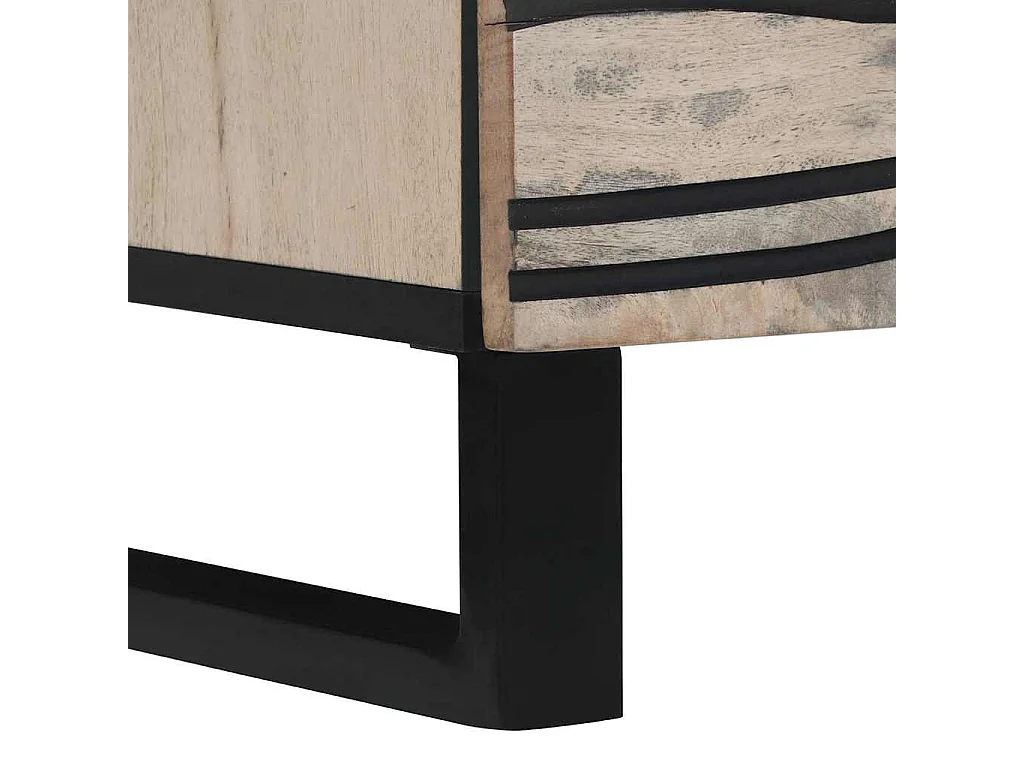 Meubles et étagères de rangement pour médias Blanc et Noir