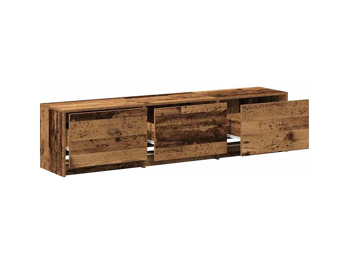 Meuble TV Bois ancien 162,5 x 34 x 40 cm Bois d'ingénierie