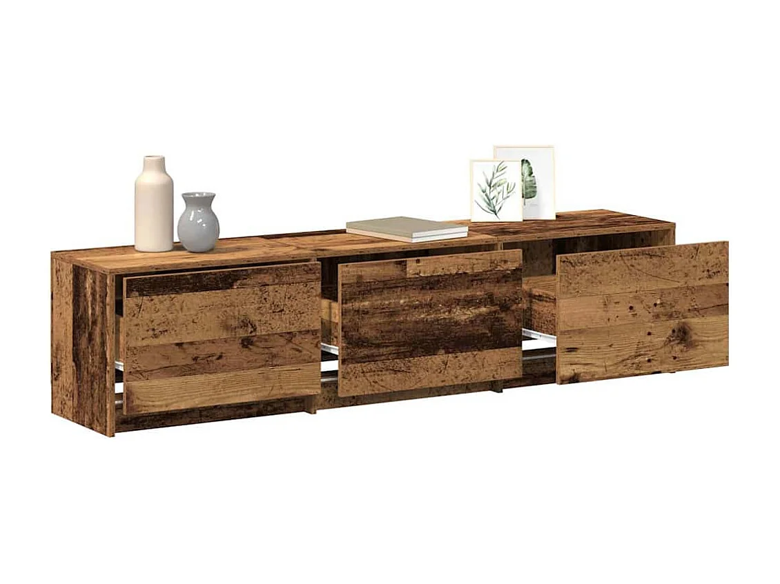 Meuble TV Bois ancien 162,5 x 34 x 40 cm Bois d'ingénierie