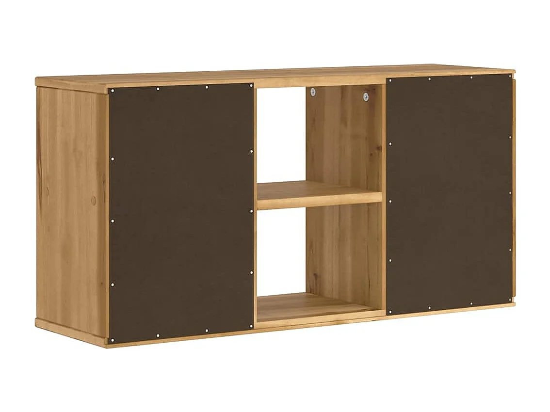 Meuble TV ODDA 79x24x40 cm bois massif pin