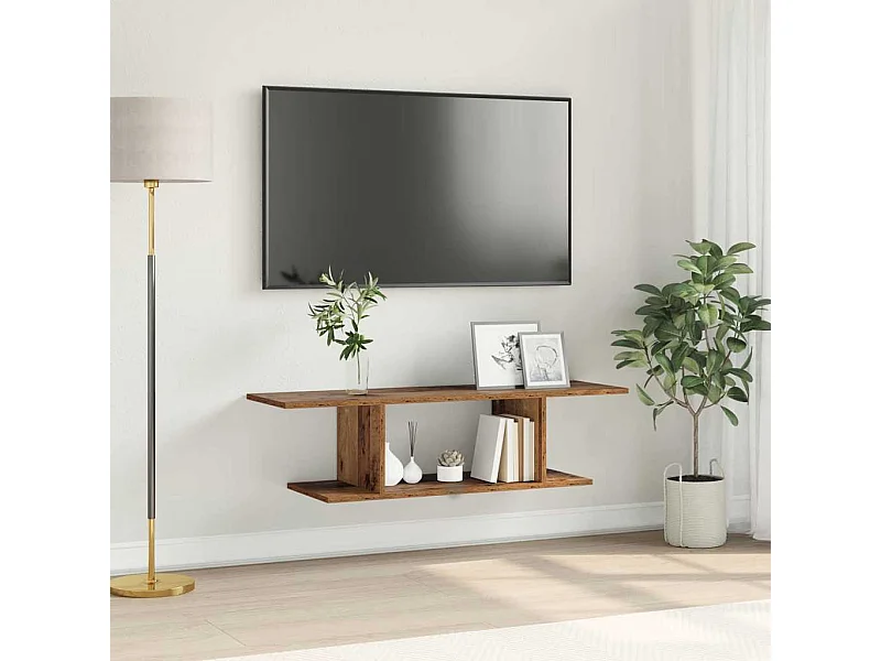 Meuble TV Marron 103 x 30 x 26,5 cm Bois d'ingénierie