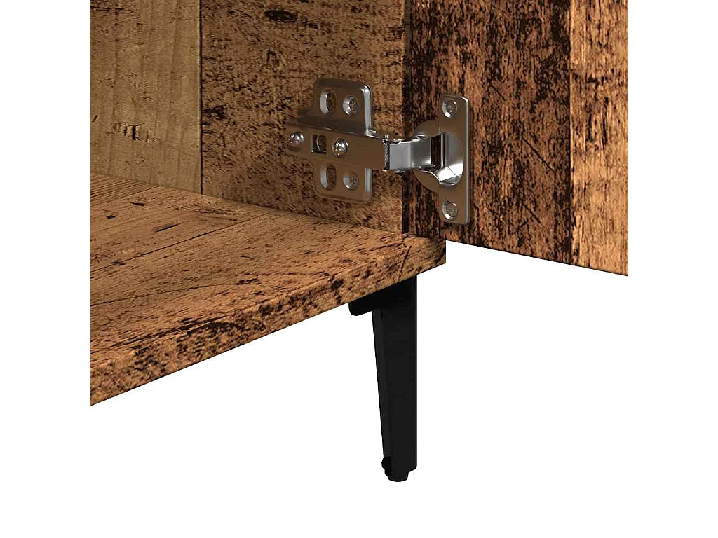 Meuble TV vieux bois 102x35x50 cm bois d'ingénierie