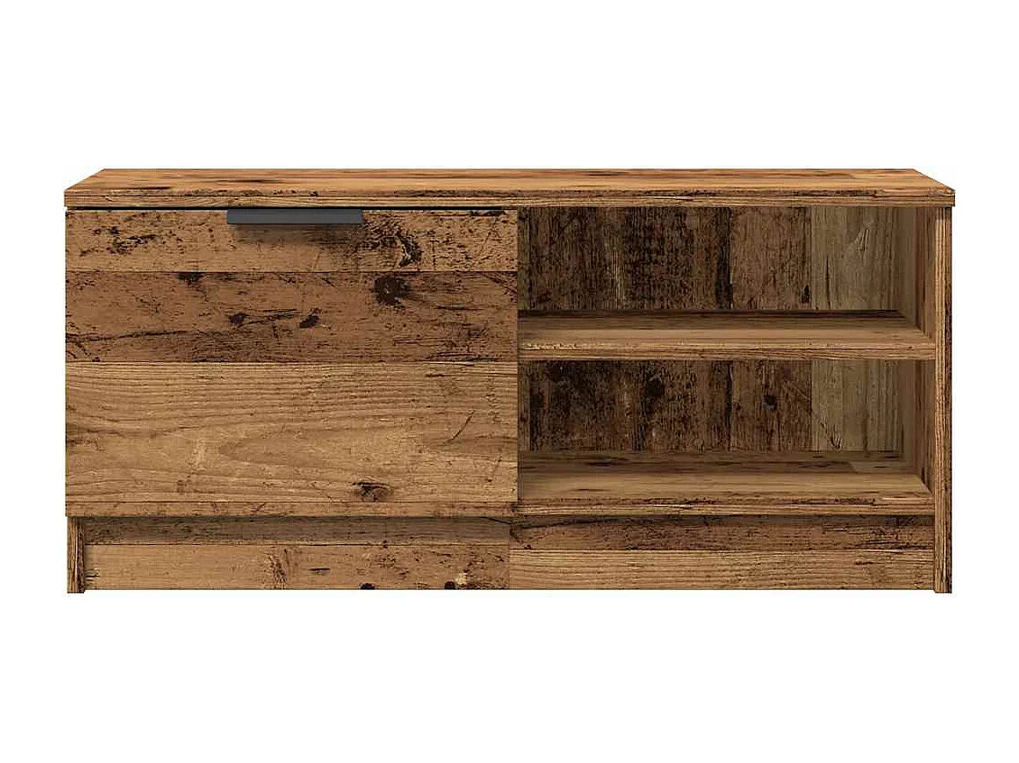 Meubles TV 2 pièces vieux bois 80x35x36,5 cm bois d'ingénierie