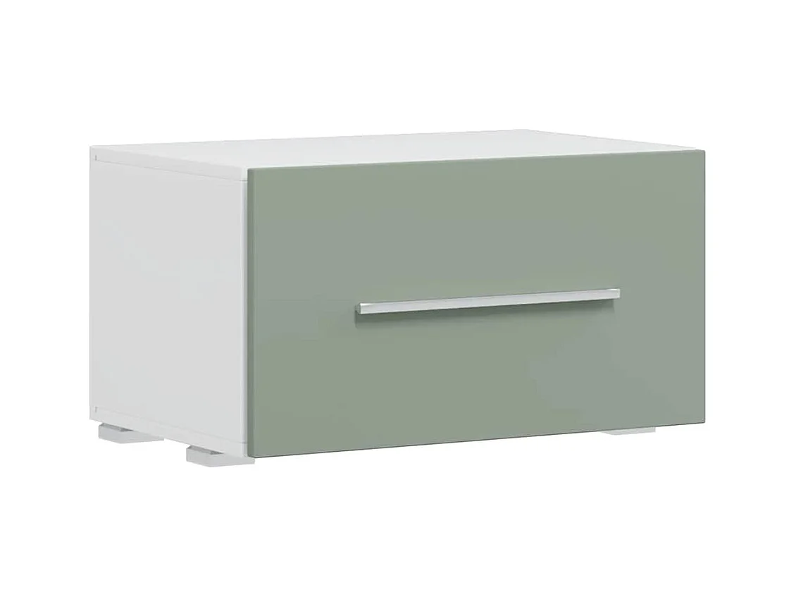 Meubles TV avec lumière LED 5 pièces vert olive bois d'ingénierie