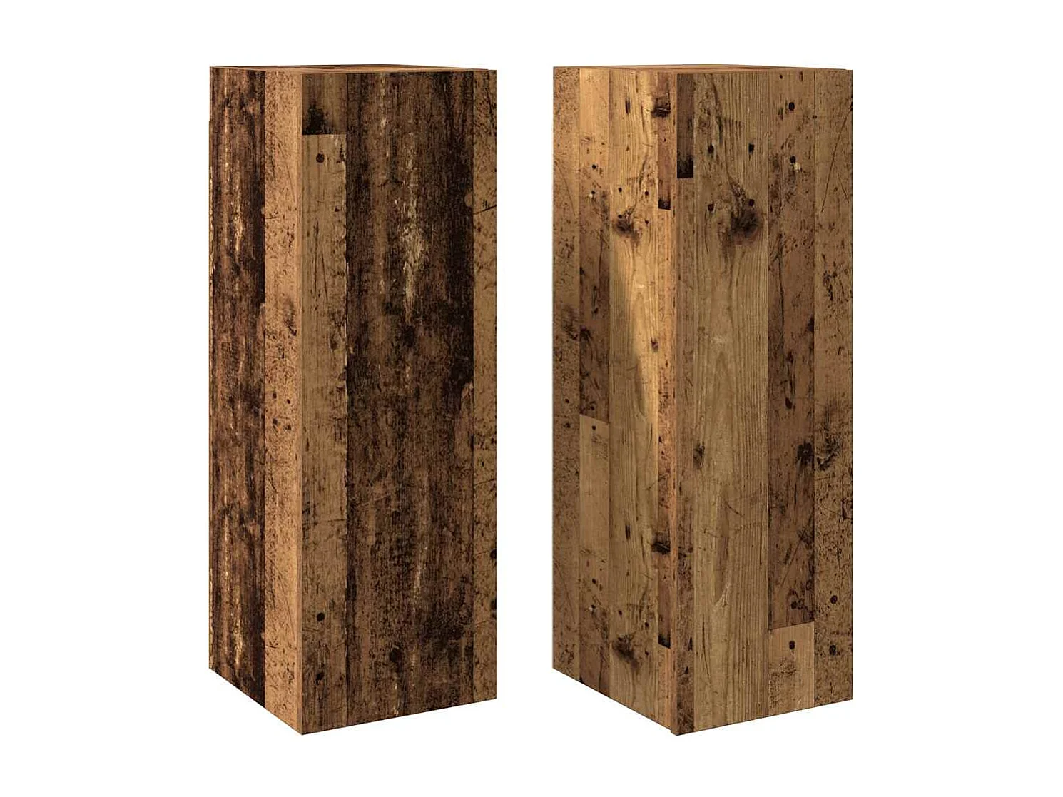 Meubles TV 2 pièces vieux bois 30,5x30x90 cm bois d'ingénierie
