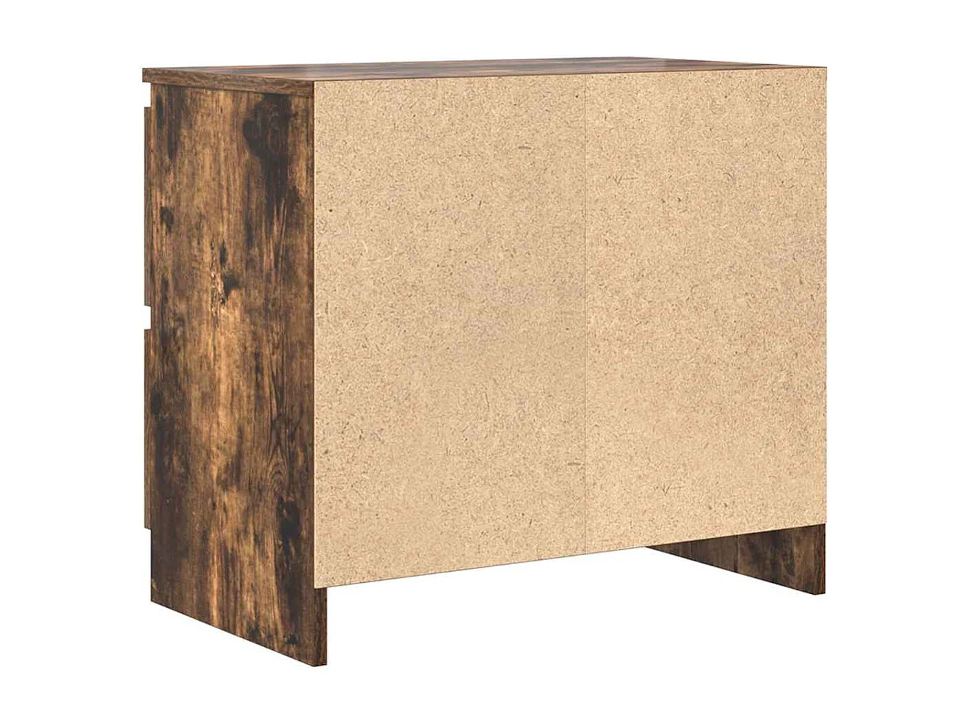 Meuble TV chêne fumé 60x35x54 cm bois d'ingénierie