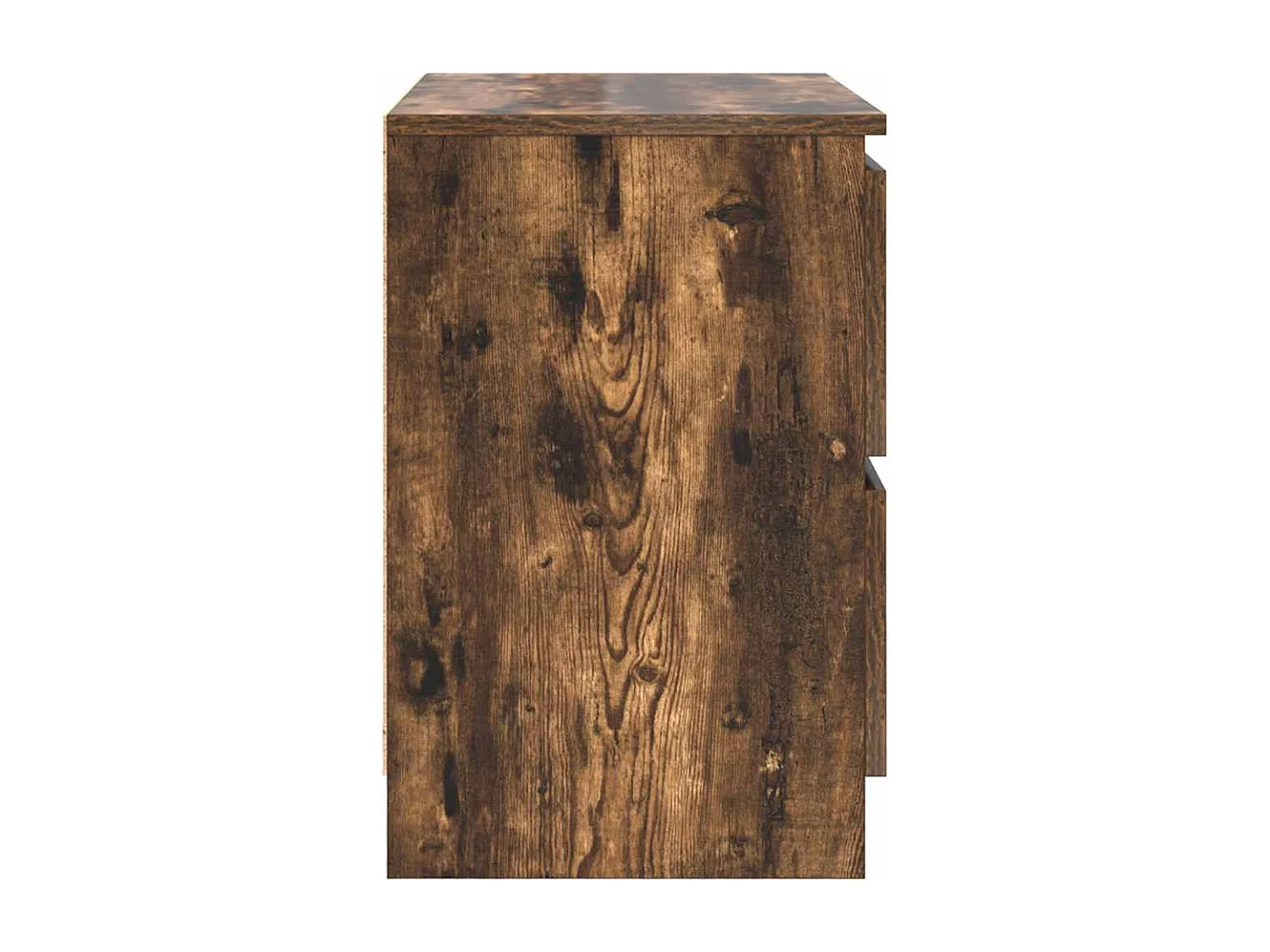 Meuble TV chêne fumé 60x35x54 cm bois d'ingénierie