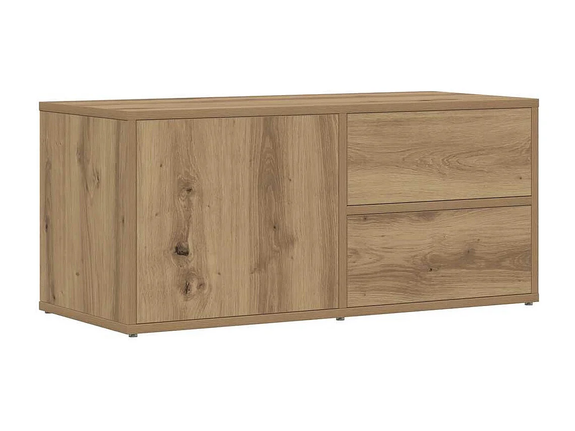 Móvel TV 80x34x35,5 cm derivados de madeira carvalho artisiano