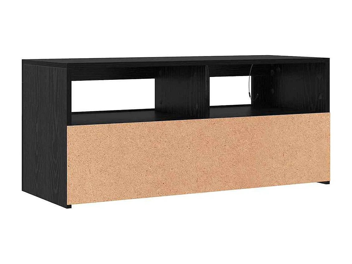 Meuble TV Noir 90 x 35 x 40 cm Bois d'ingénierie