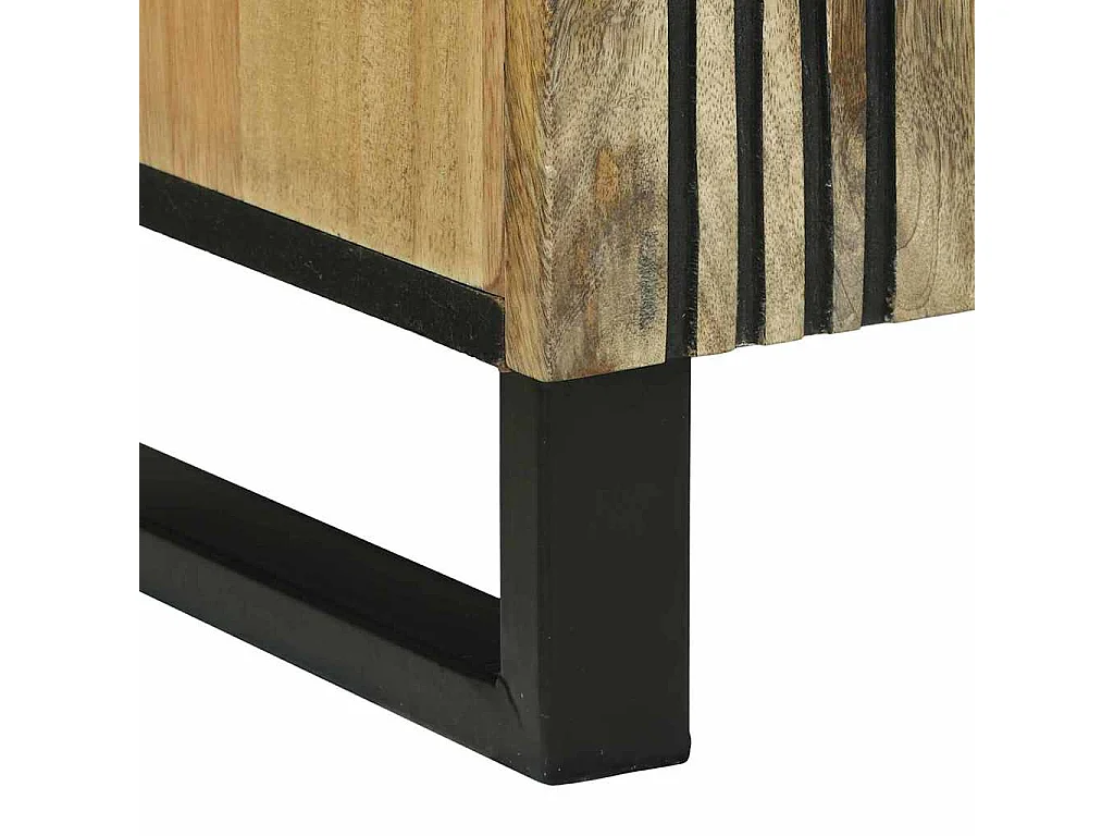 Meuble TV Marron 105 x 33 x 46 cm bois de manguier massif