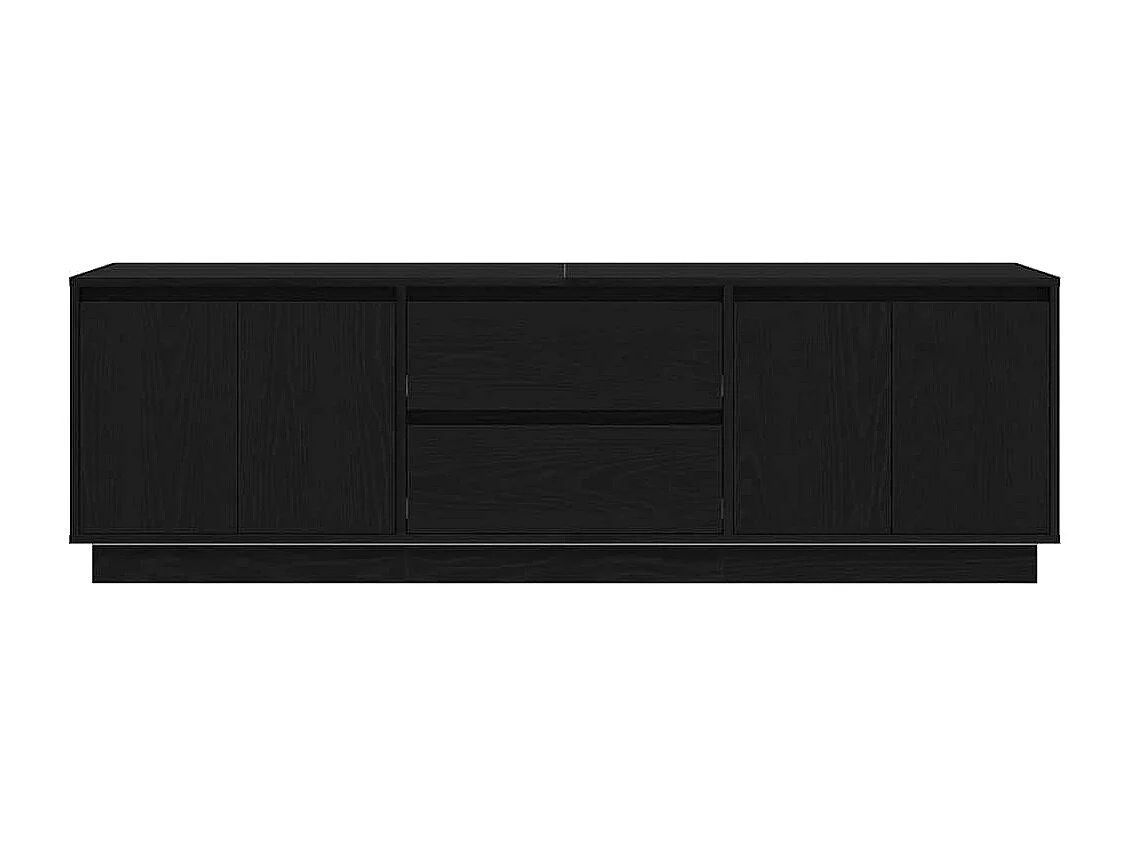 Móvel de TV com luzes LED 160,5x41x50 cm carvalho preto