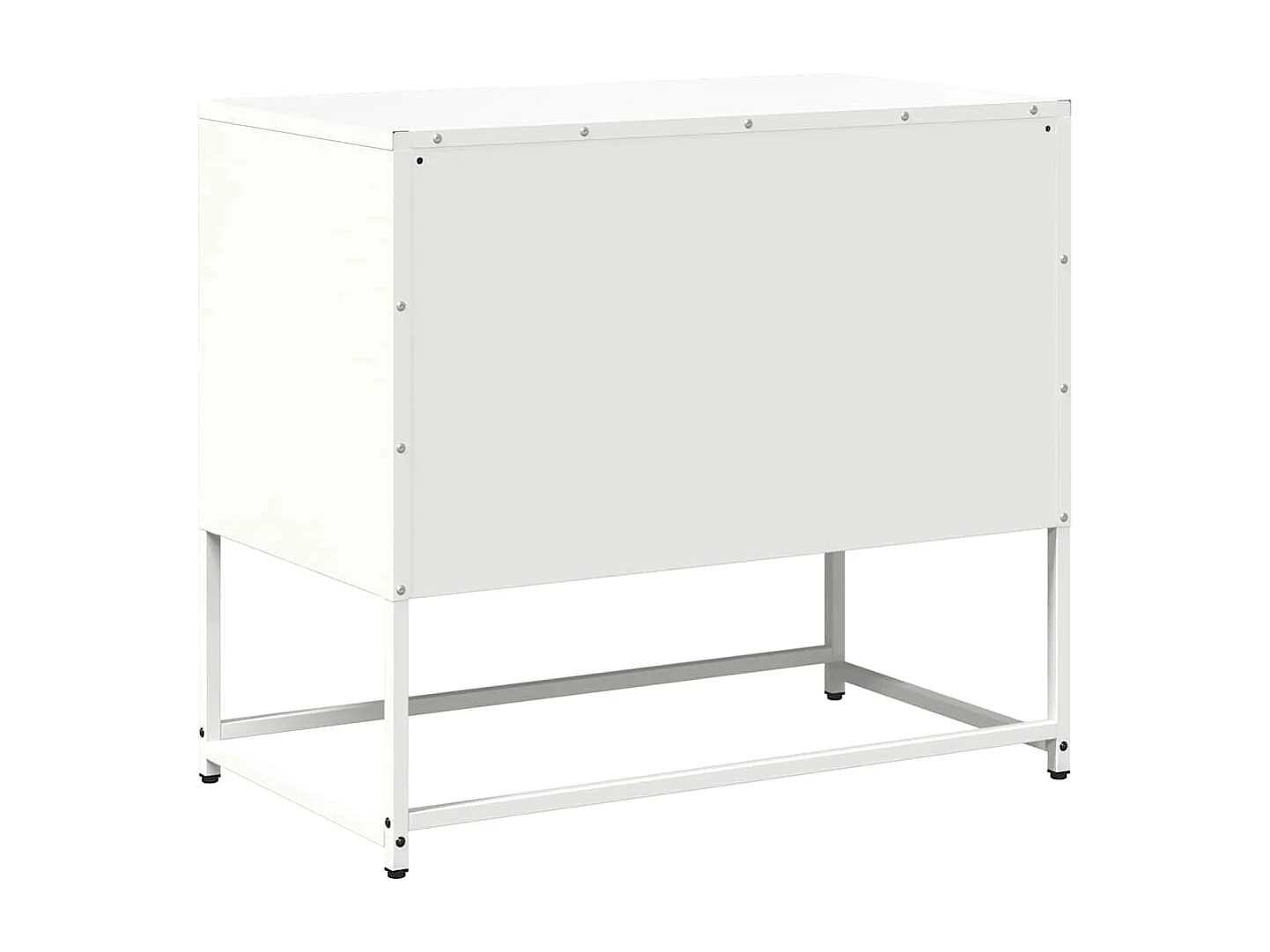 Mueble para TV de acero blanco 68x39x60,5 cm