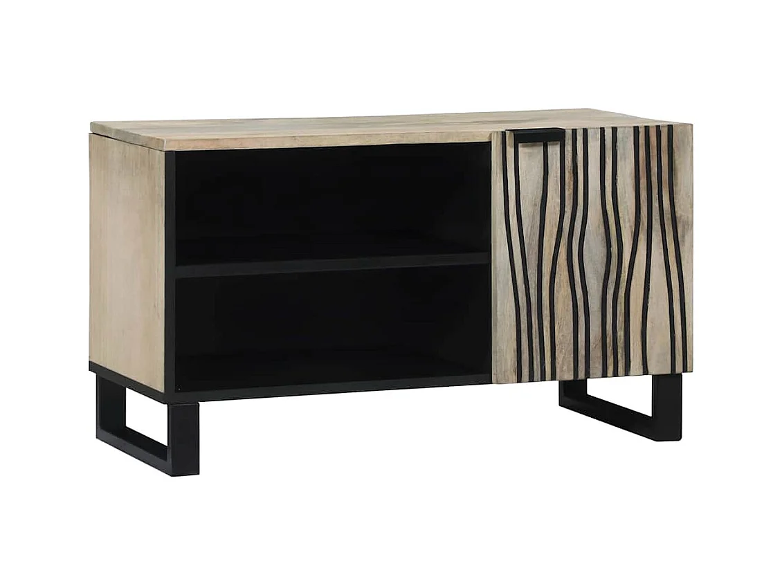 Meubles et étagères de rangement pour médias Blanc et Noir