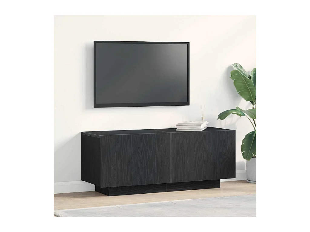 Meuble TV Noir 100 x 35 x 40 cm Bois d'ingénierie
