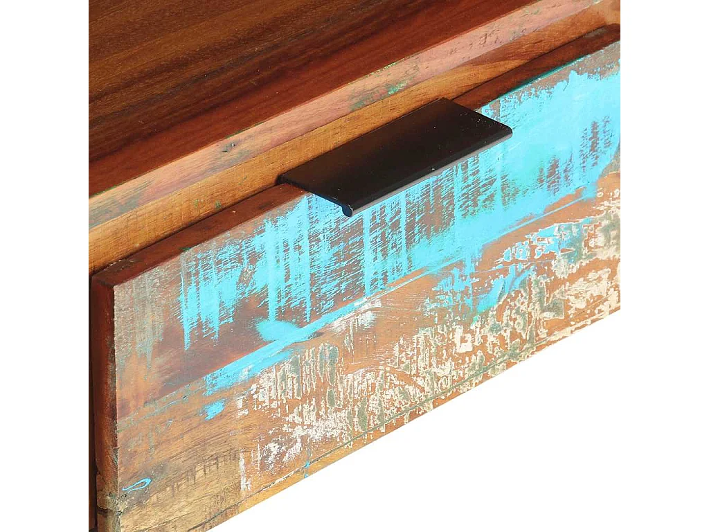 Meuble TV 119x30x41 cm bois de récupération massif