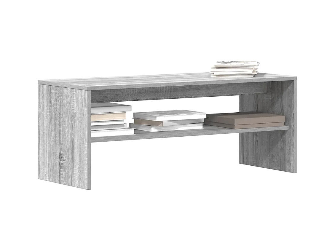 Tv-meubel 100x40x40 cm bewerkt hout grijs sonoma eikenkleurig