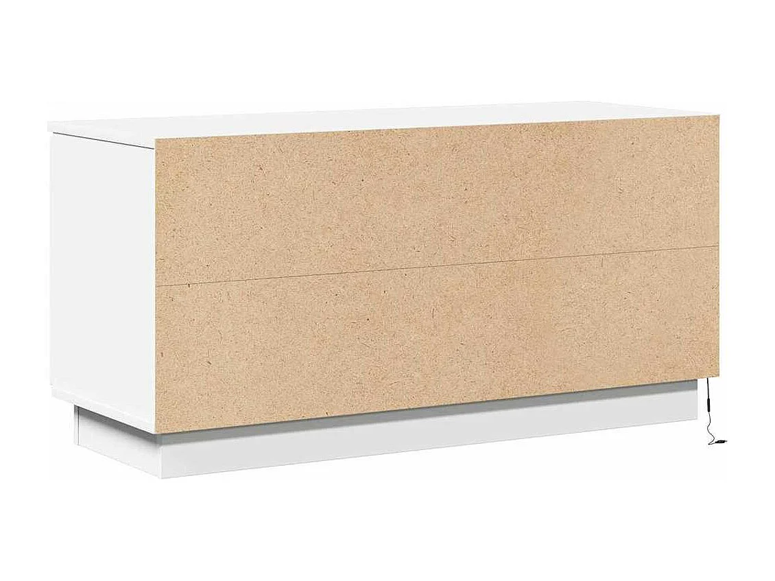 Meuble TV avec LED Blanc 100 x 38 x 49 cm Bois d'ingénierie