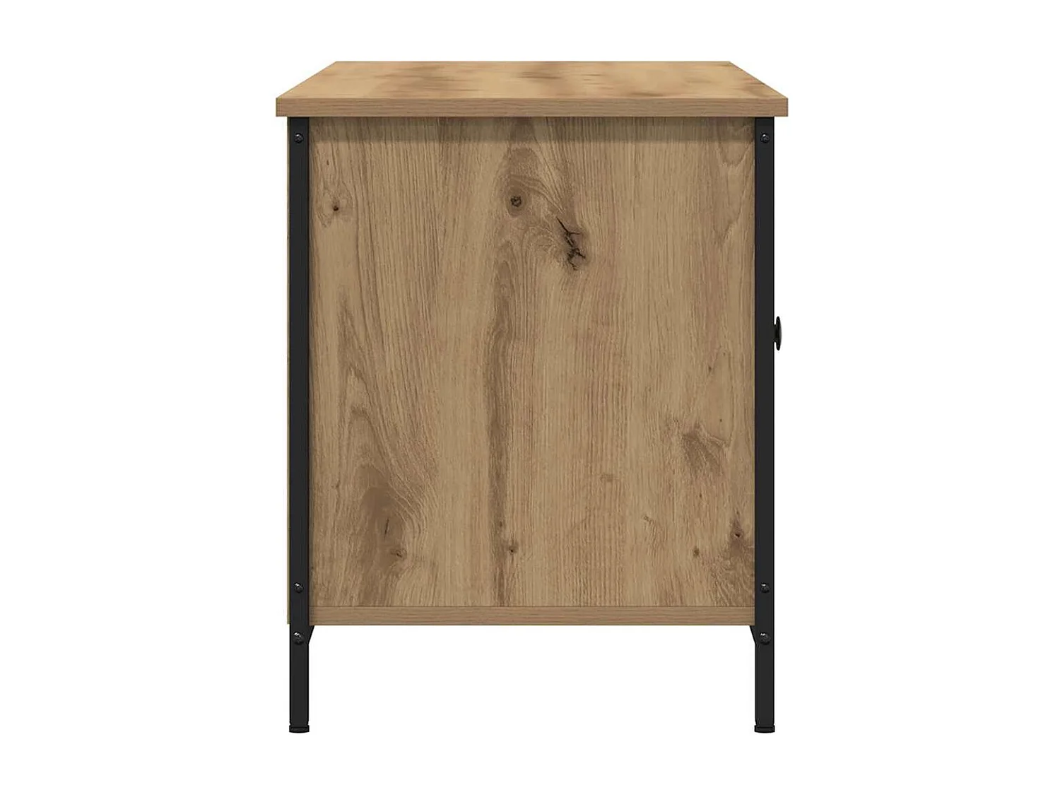 Meuble TV chêne artisanal 100 x 40 x 50 cm Bois d'ingénierie