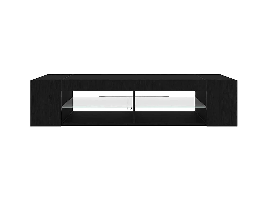 Meuble TV Noir 135 x 39 x 30 cm Bois d'ingénierie