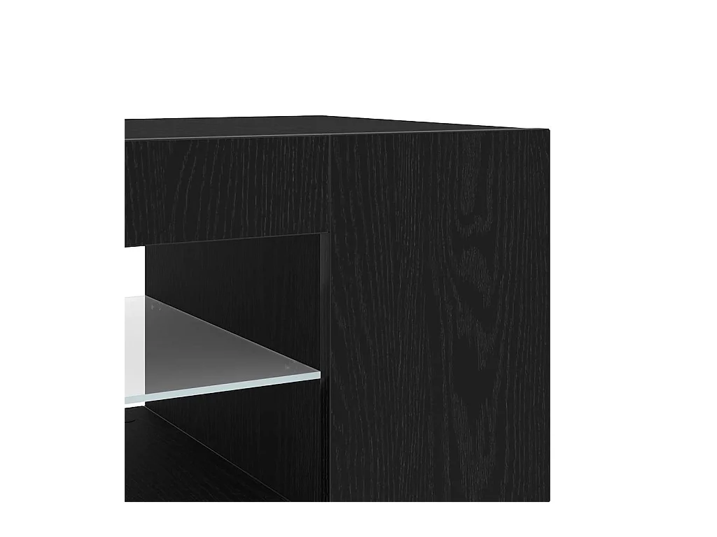Meuble TV Noir 135 x 39 x 30 cm Bois d'ingénierie