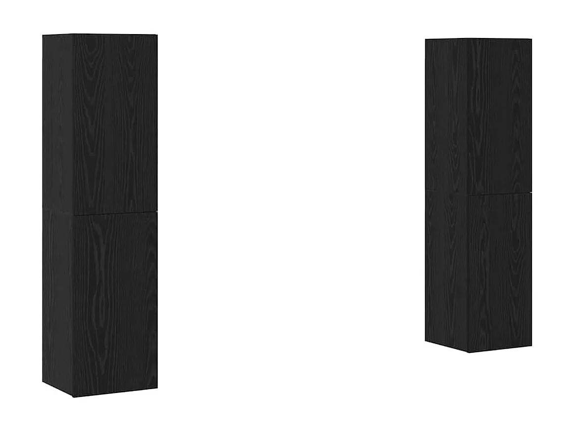 Set de Meubles TV 4 pièces Chêne noir 30.5 x 30 x 60 cm