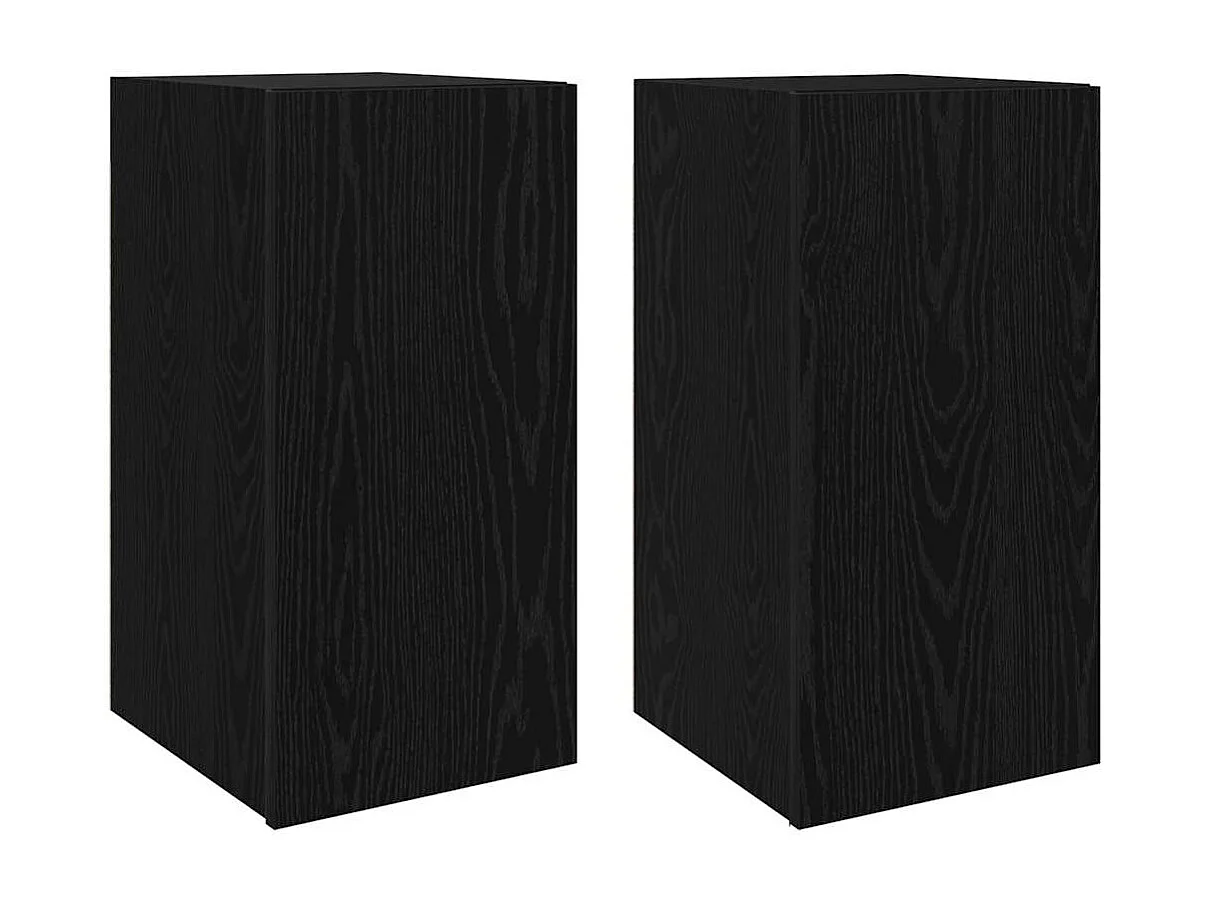 Set de Meubles TV 4 pièces Chêne noir 30.5 x 30 x 60 cm