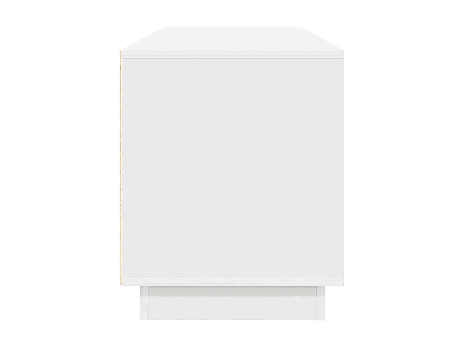 Meuble TV avec lumières LED blanc 160,5x41x50 cm