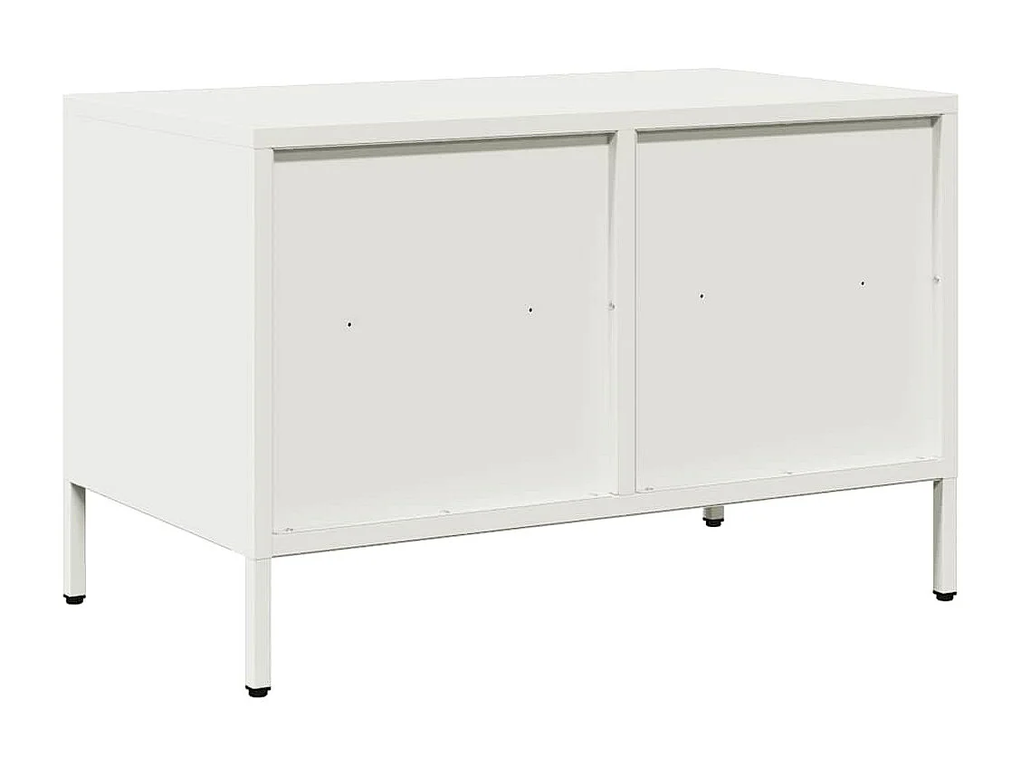 Mueble para TV acero laminado en frío blanco 68x39x43,5 cm