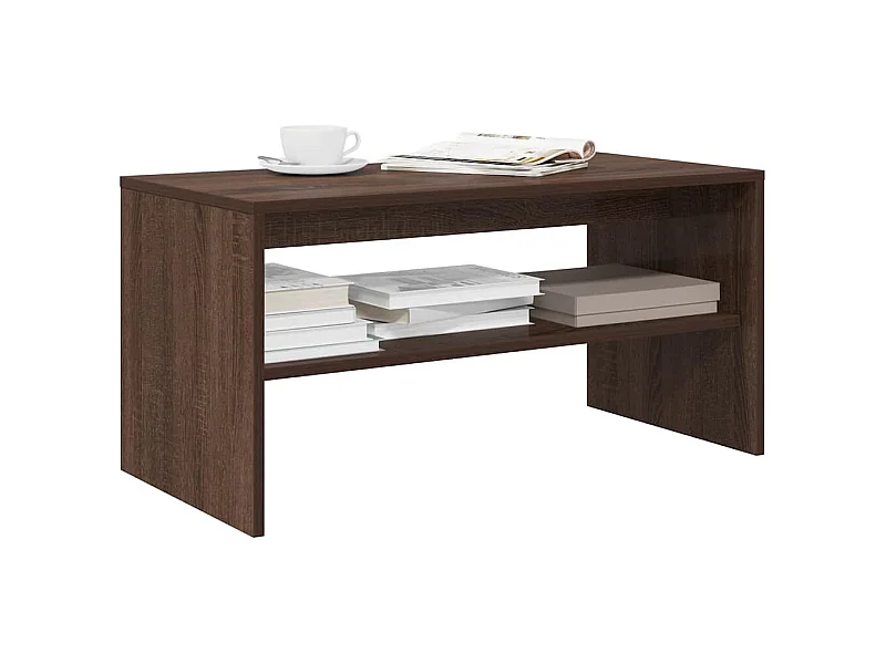 Meuble TV chêne marron 80x40x40 cm bois d'ingénierie