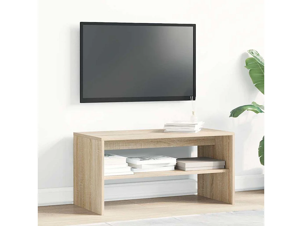 Tv-meubel 80x40x40 cm bewerkt hout sonoma eikenkleurig